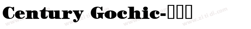 Century Gochic字体转换
